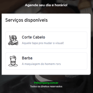 Sistema de Agendamento - Barbearia F10